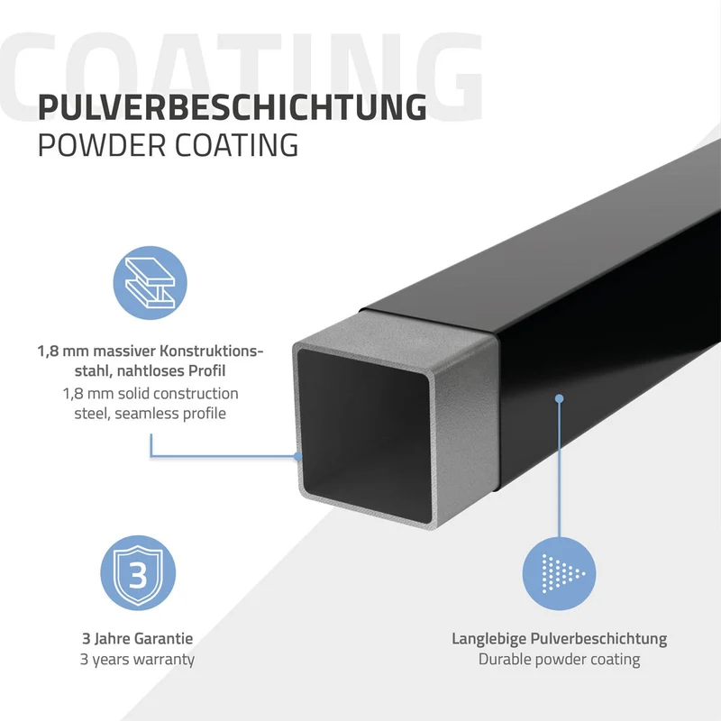 ML-Design | 2er Set Wandkonsole für Waschtisch aus Stahl, Design Waschtischhalterung, Wandhalterung Unterbau für Waschtischplatte