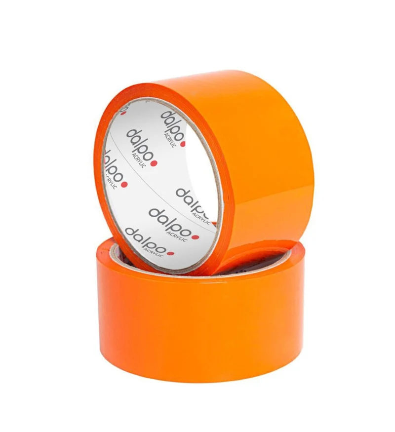 Orange Acryl-Packklebebänder Basic 48 mm x 45 m