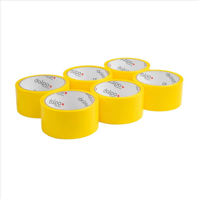 Gelb Acryl-Packklebebänder Basic 48 mm x 45 m