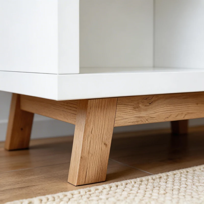 Untergestell für IKEA Kallax Regal 3 Fächer Breite, Holzgestell 97 x 33 x 14cm, Artisan Eiche
