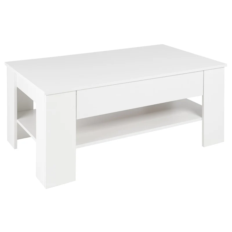ML-Design | Couchtisch mit Schublade und Ablage 110x65x48 cm, Sofatisch mit Stauraum