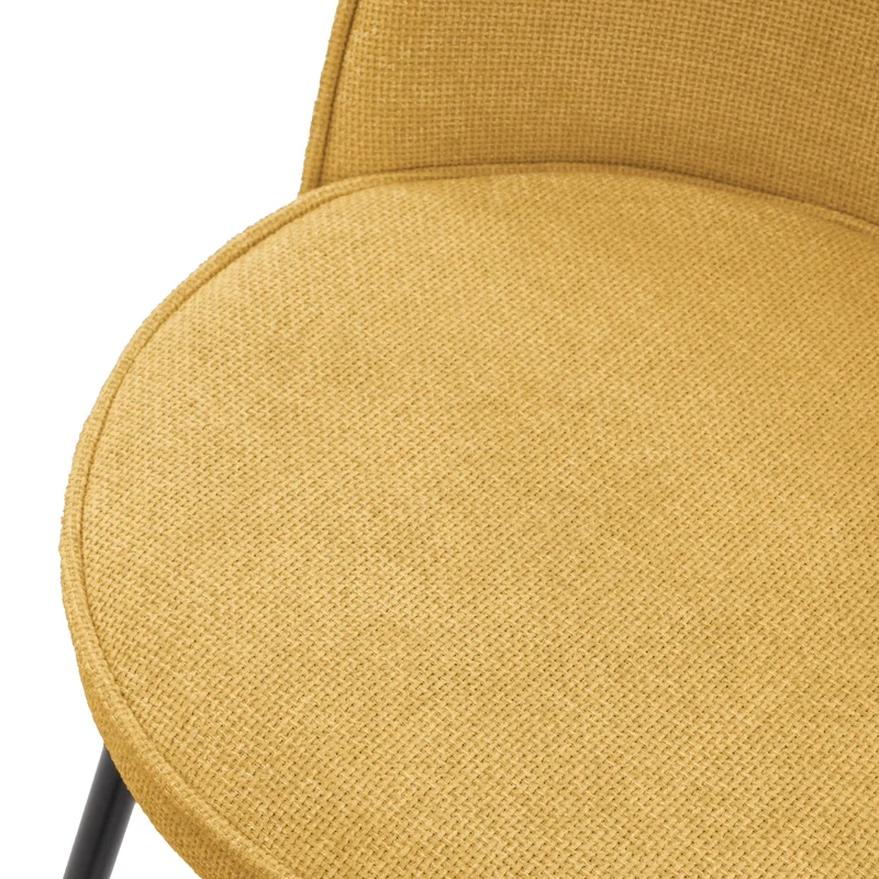 B-Ware Barhocker 2er Set Senf 52x102x50 cm mit Rückenlehne und Fußstütze bis 120 kg ML-Design