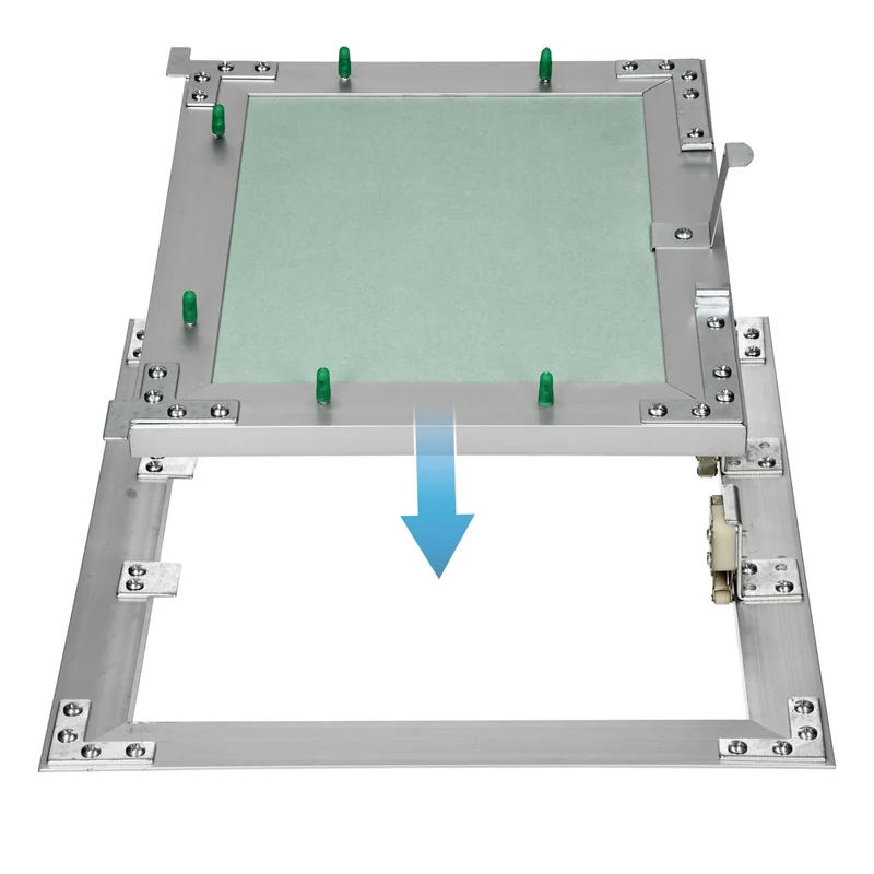 Revisionsklappe GK-Einlage 250x300 mm mit Rahmen aus Aluminium
