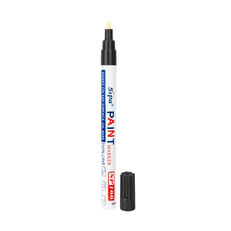 Lackmarker SP100, fein, Metallgehäuse, Farbe: Schwarz
