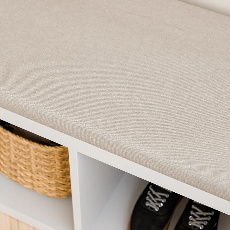 Sitzauflage für Ikea Kallax Regal, Beige, mit abnehmbarem Bezug - für 2er, 3er oder 4er