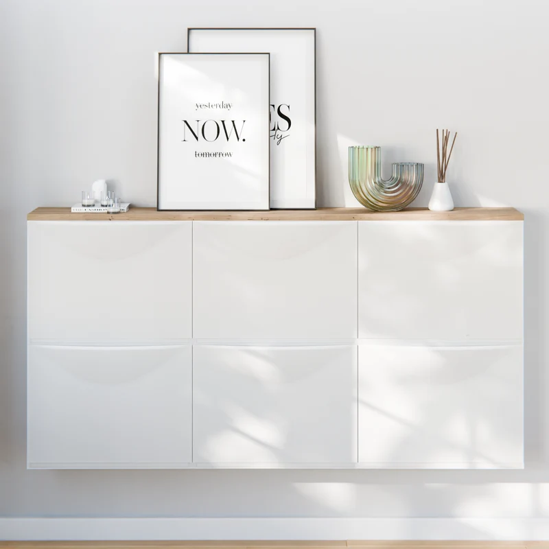 Holzplatte für IKEA Trones Schuhschrank, Eiche - 1er, 2er und 3er Trones Deckplatte