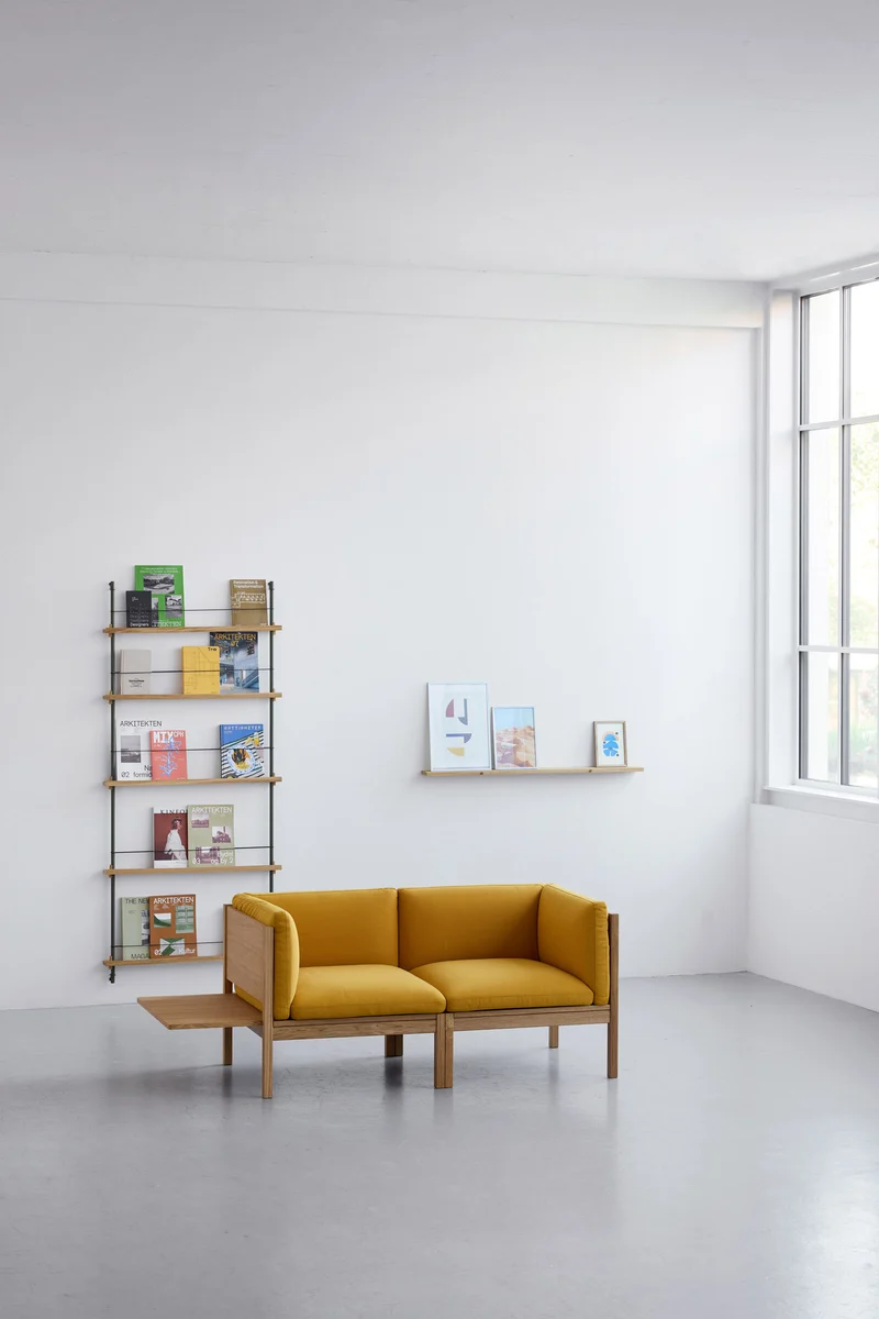 2 Seater Sofa with Sides + 1 Side Table