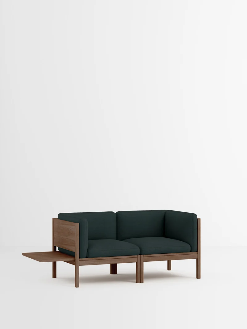 2 Seater Sofa with Sides + 1 Side Table