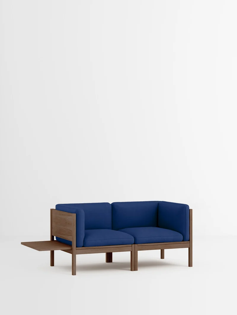 2 Seater Sofa with Sides + 1 Side Table