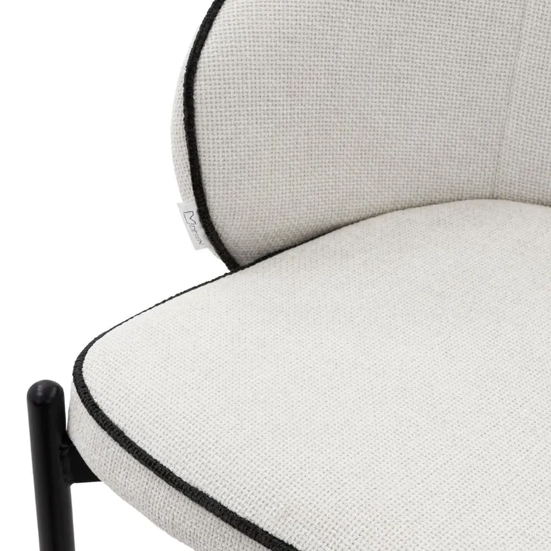 B-Ware Barhocker 2er Set Beige 50x101x54 cm mit Rückenlehne und Fußstütze bis 120 kg ML-Design