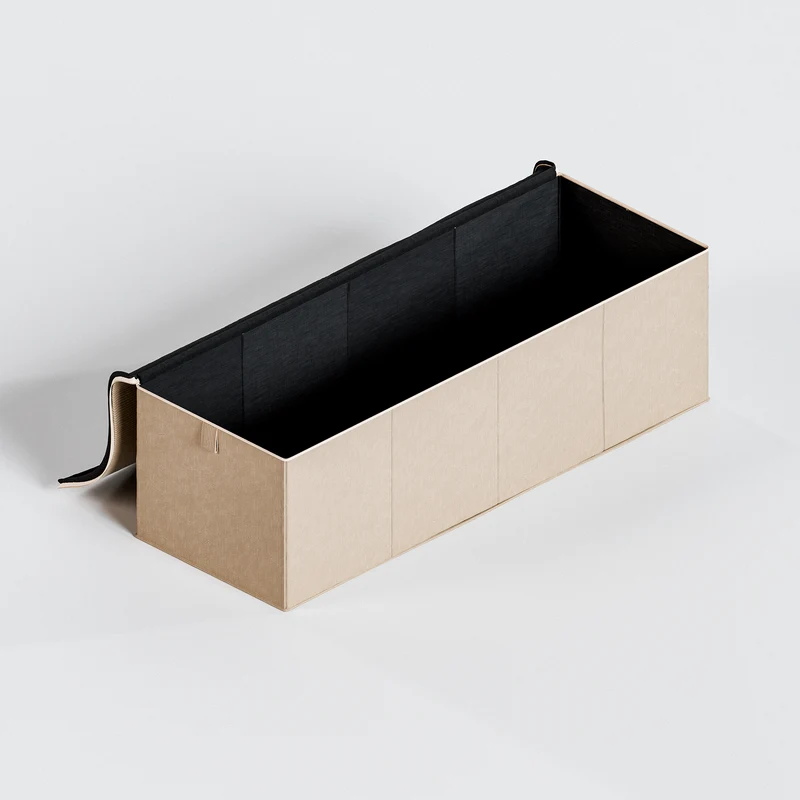 Box für IKEA Kura Bett, Unterbettkommode aus Cord Stoff, 90 x 32 x 27cm - Beige, Grün oder Rosa