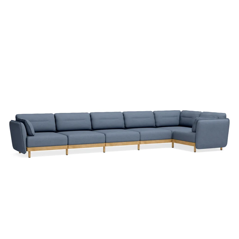 Ecksofa Mio Soft 6-Sitzer Eiche