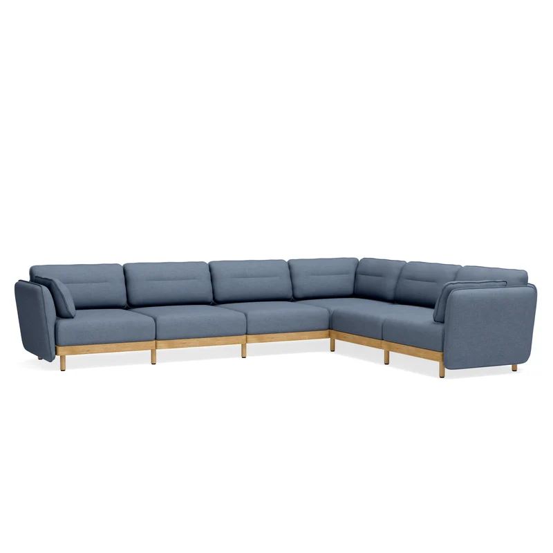 Ecksofa Mio Soft 6-Sitzer Eiche