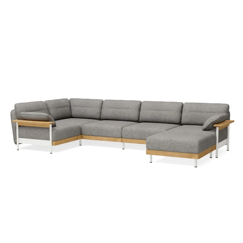 Ecksofa Mio Lounge 5-Sitzer mit Chaiselongue & Armlehne