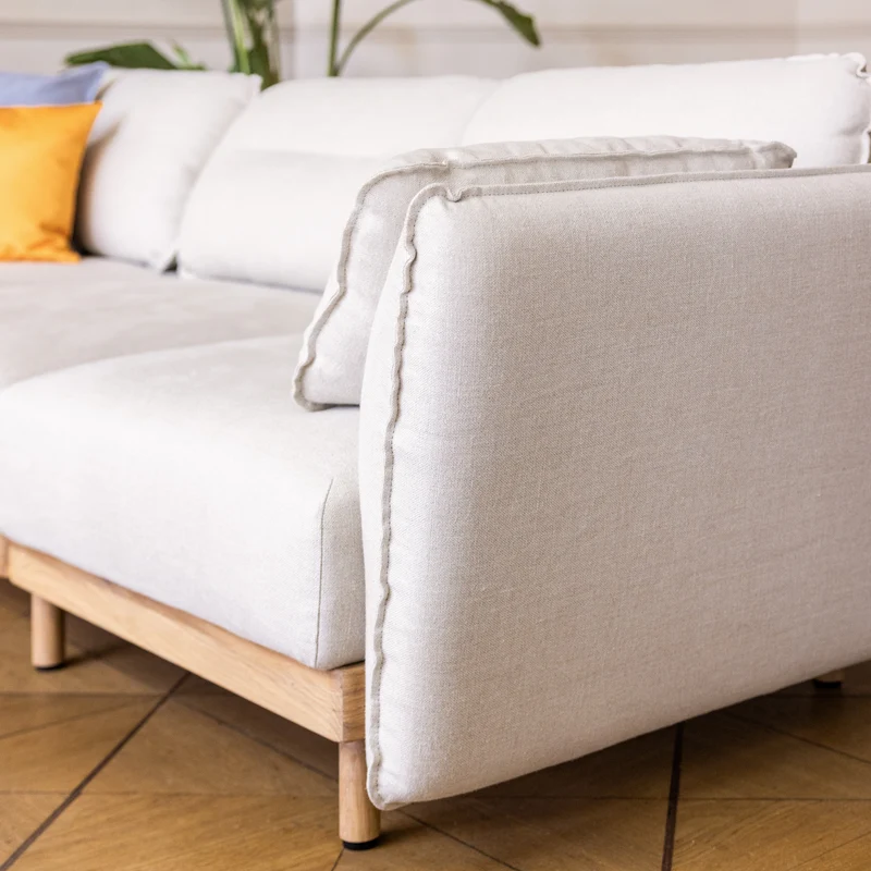 Ecksofa Mio Soft 5-Sitzer mit Chaiselongue Eiche