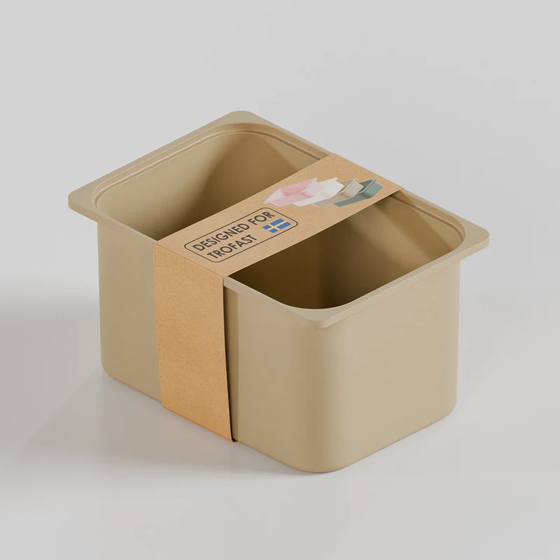 Große Box „TRÖVI“ für IKEA Trofast Regale – 42 × 30 × 23 cm in Beige