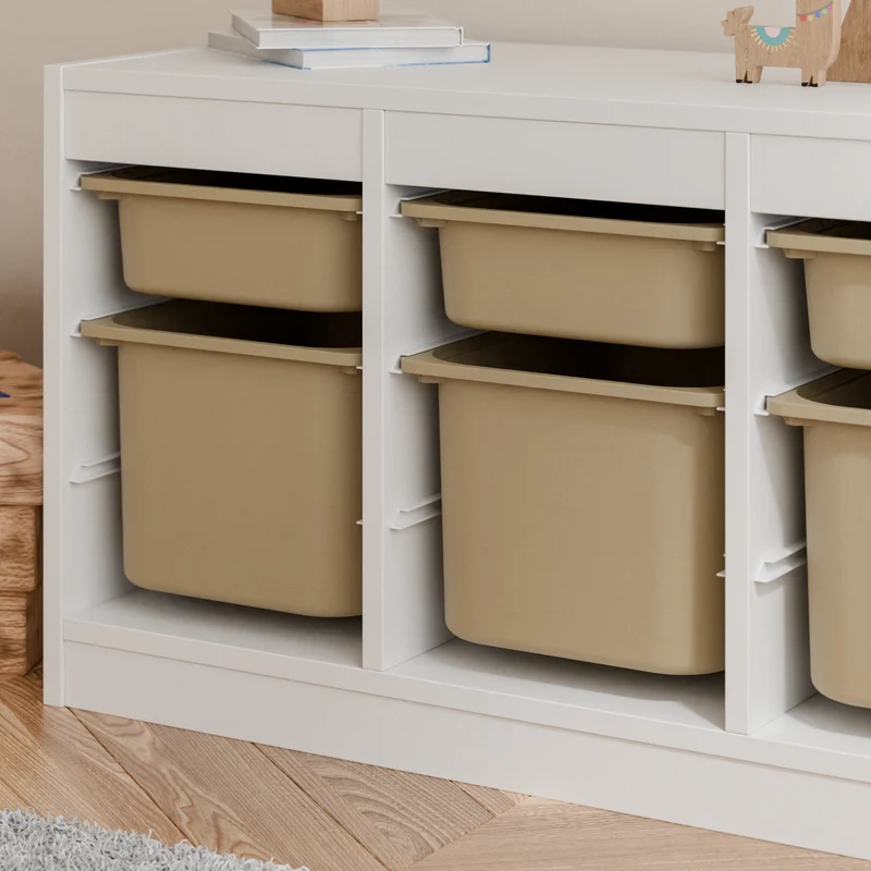 Große Box „TRÖVI“ für IKEA Trofast Regale – 42 × 30 × 23 cm in Beige