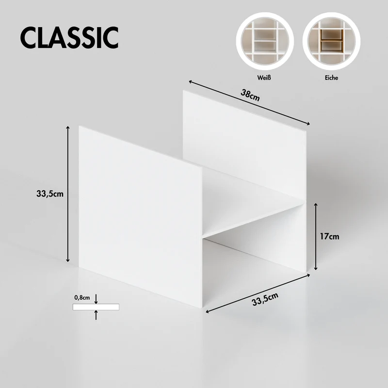 Fachteiler für IKEA Kallax Regal, verschiedene Varianten