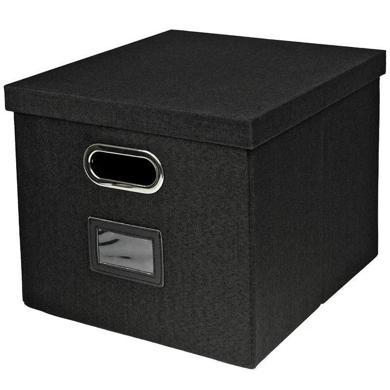 Kallax Box für Hängeregister DIN A4, Stoffbox für Hängemappen, 33 x 37,5 x 28cm