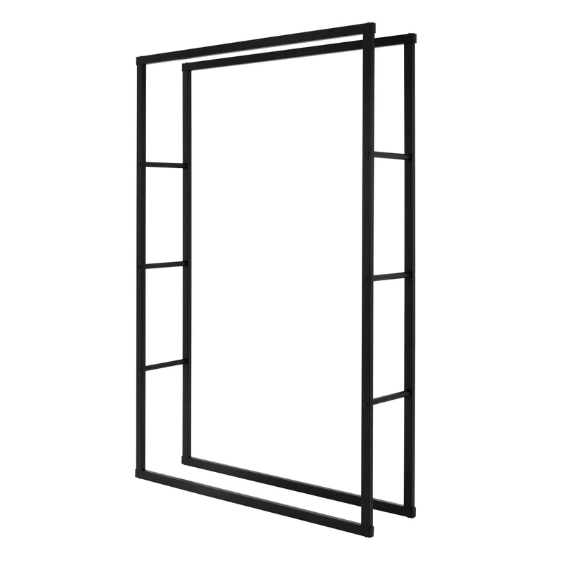 Kaminholzregal Brennholzregal rechteckig aus Stahl ML-Design