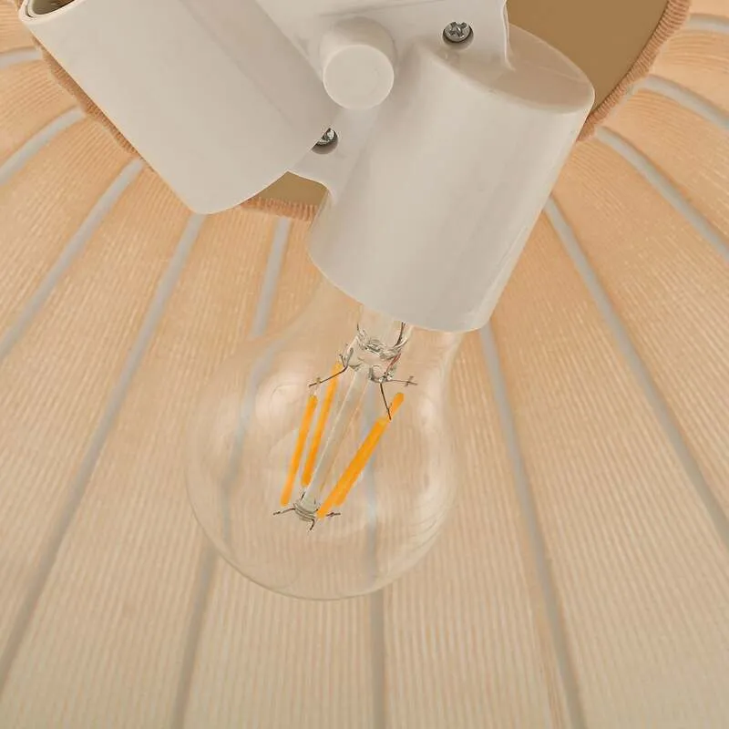 B-Ware Lindby Hängeleuchte Helin LED Pendelleuchte dimmbar beige Ø70cm 3xE27 26cm