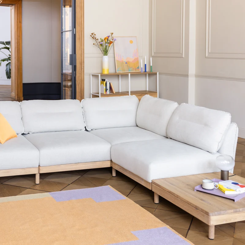 Ecksofa Mio Lounge 4-Sitzer mit Tisch
