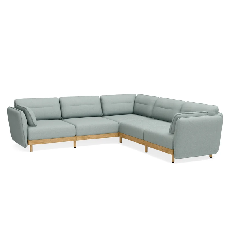 Ecksofa Mio Soft 5-Sitzer Eiche