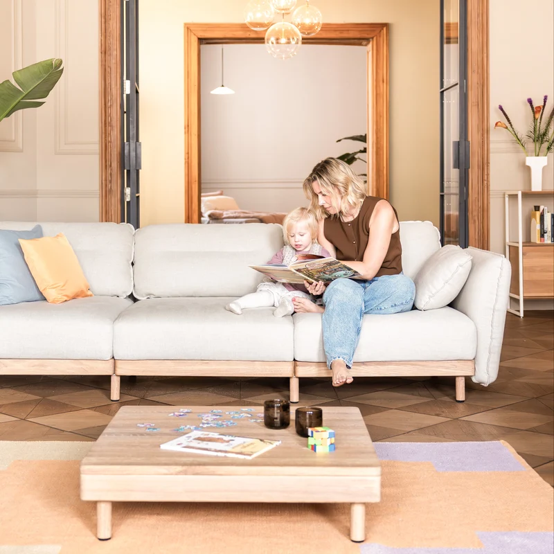 Ecksofa Mio Soft 5-Sitzer Eiche