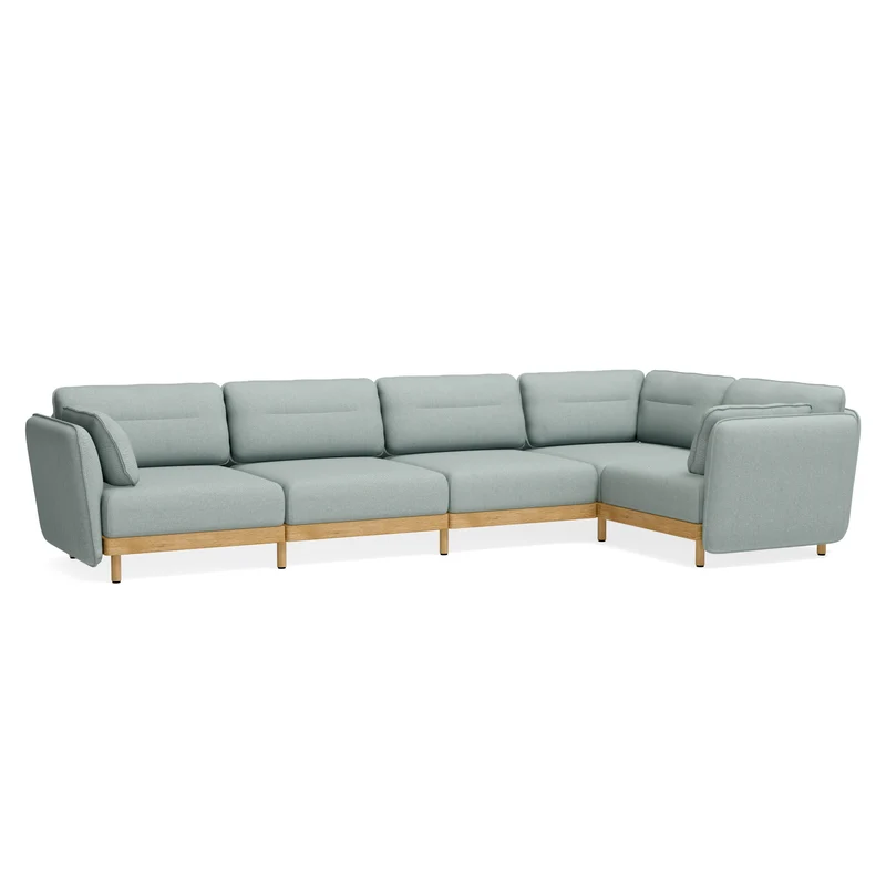 Ecksofa Mio Soft 5-Sitzer Eiche
