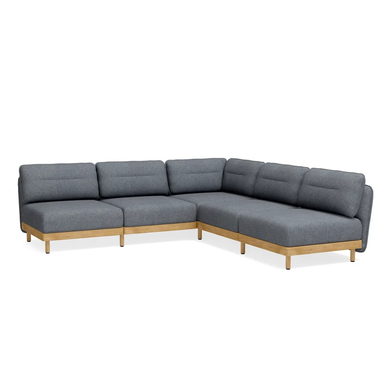Ecksofa Mio 5-Sitzer Eiche