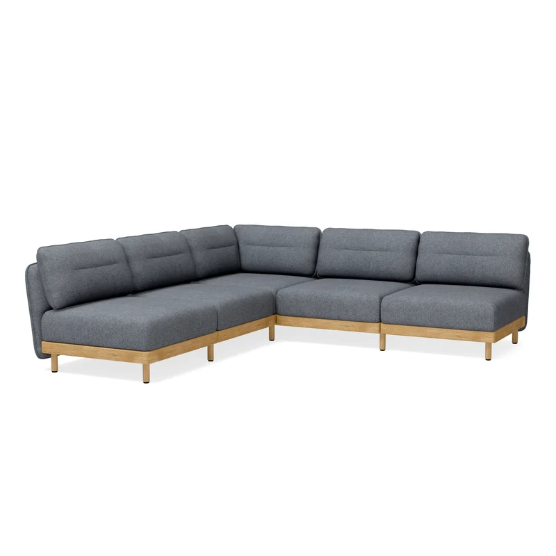 Ecksofa Mio 5-Sitzer Eiche