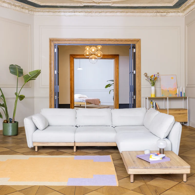 Ecksofa Mio Lounge 4-Sitzer mit Tisch