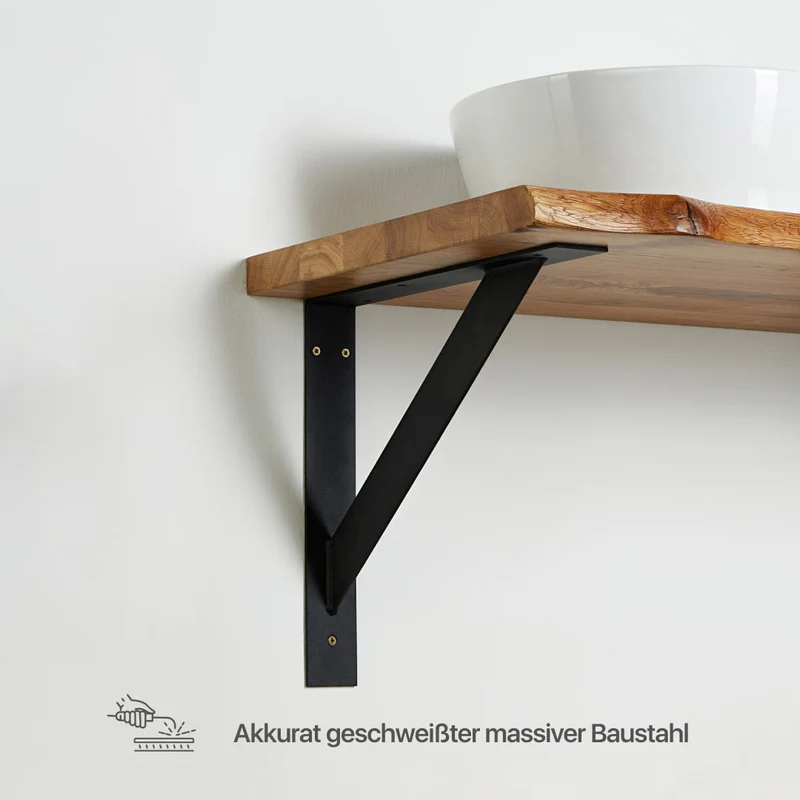Waschtischhalterungen im dreieckigen Design