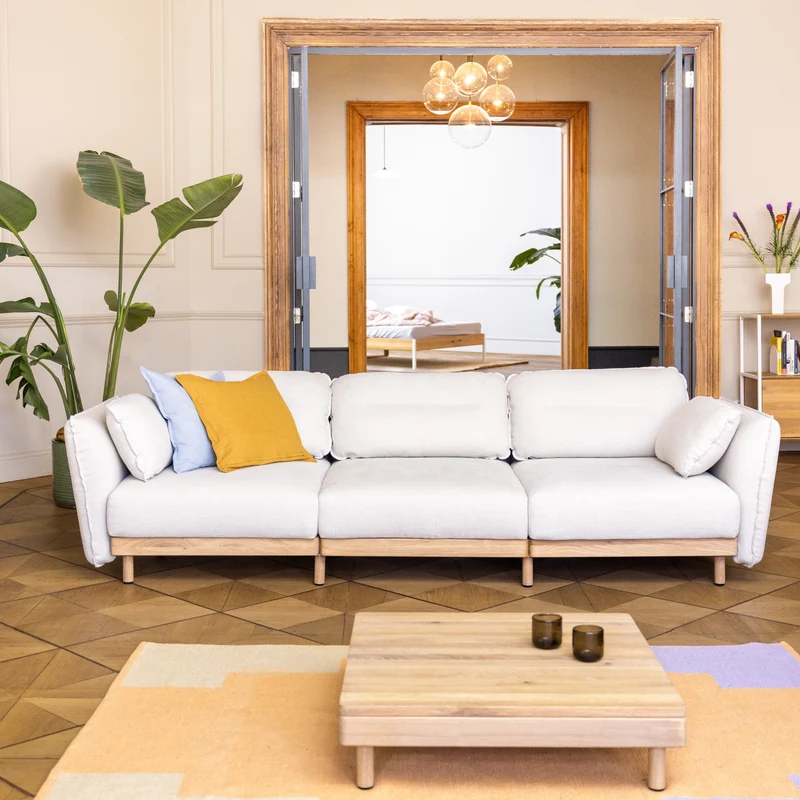 Sofa Mio Soft 3-Sitzer Eiche