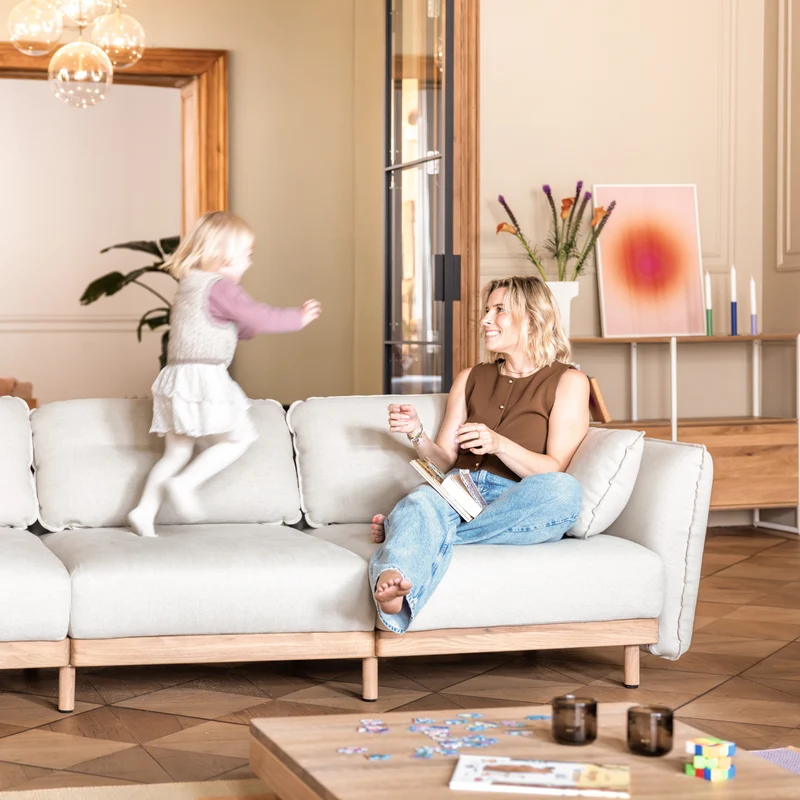 Sofa Mio Soft 4-Sitzer Eiche