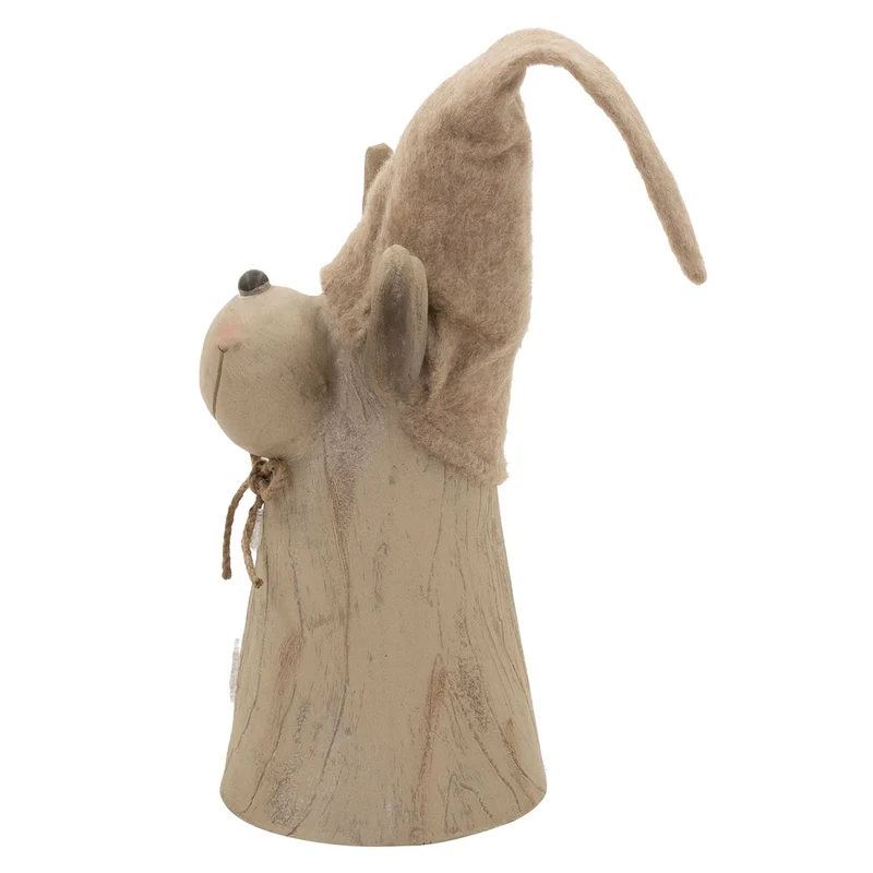 ECD GERMANY | Weihnachtselch-Figur mit LED-Beleuchtung 45-63 cm Braun Weihnachtsdeko Innen LED-Rentier Weihnachtsfigur Batteriebetrieben Dekofigur