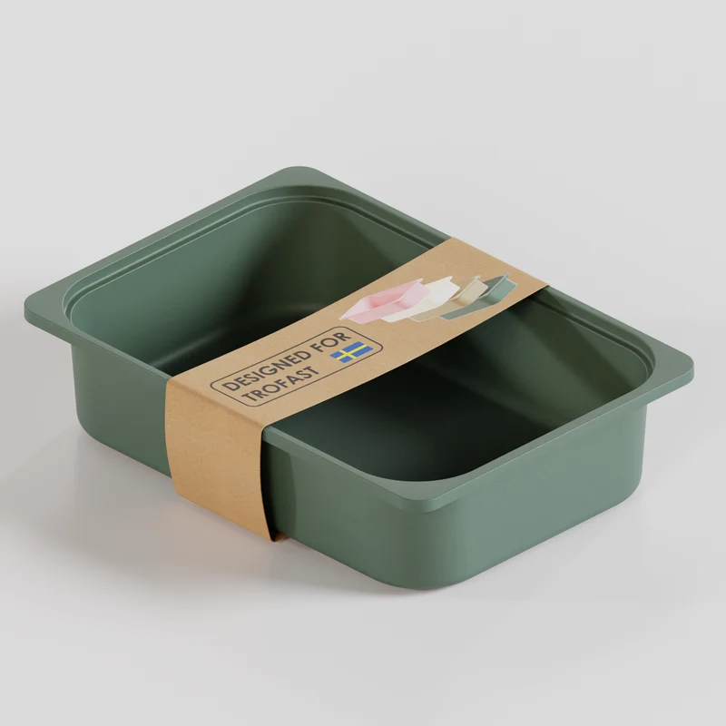 Box "TRÖVI" in Eukalyptus - 42 x 30 x 10cm, passend für Trofast Regale
