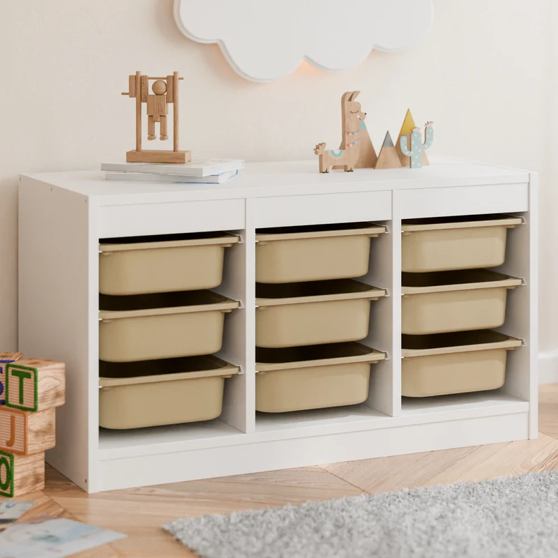 Box "TRÖVI" in Beige - 42 x 30 x 10cm, passend für Trofast Regale