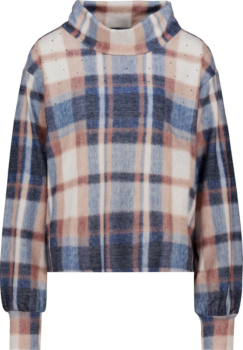 Sweatshirt mit Karo-Muster