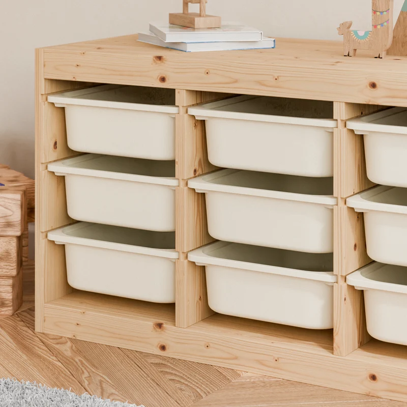 Box "TRÖVI" in Weiß - 42 x 30 x 10cm, passend für Trofast Regale
