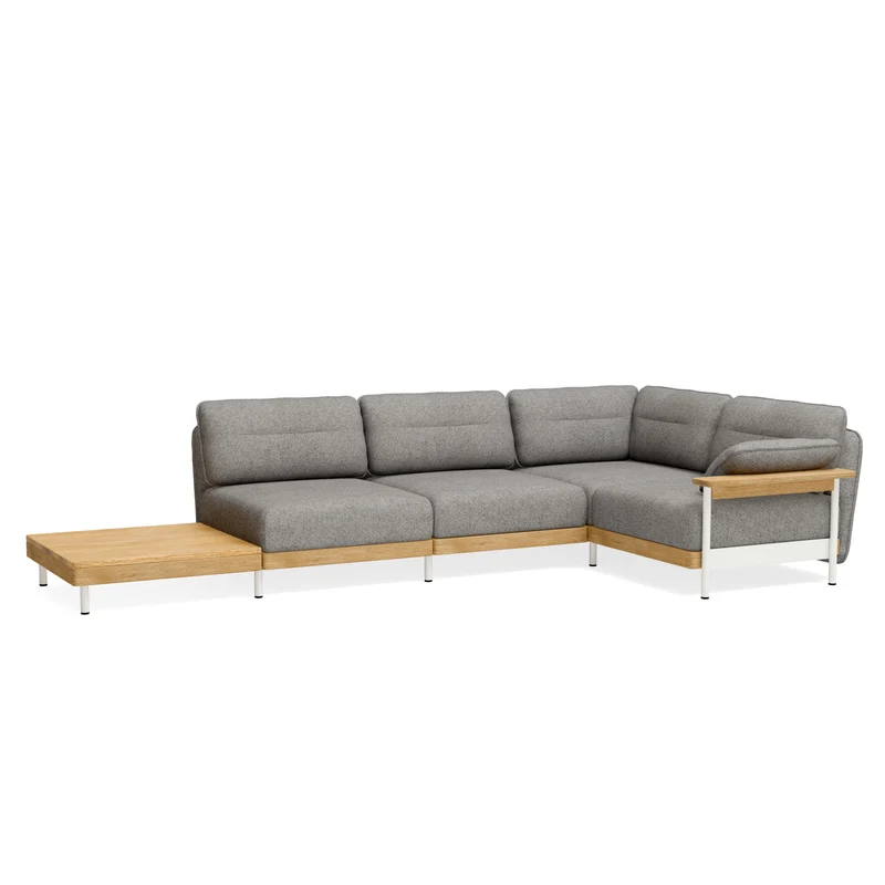 Ecksofa Mio Lounge 4-Sitzer mit Tisch