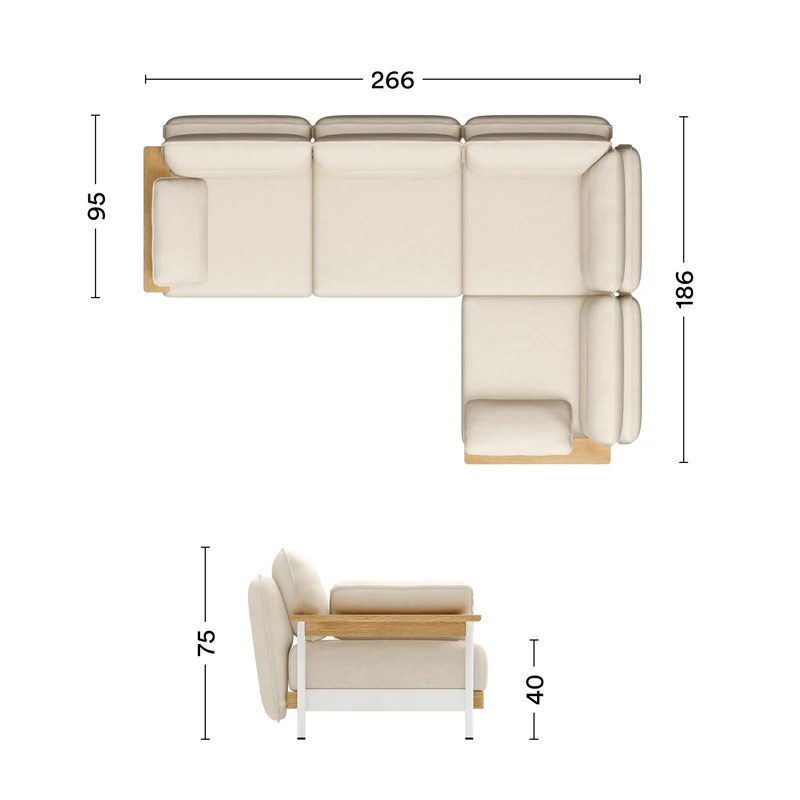 Ecksofa Mio Lounge 4-Sitzer