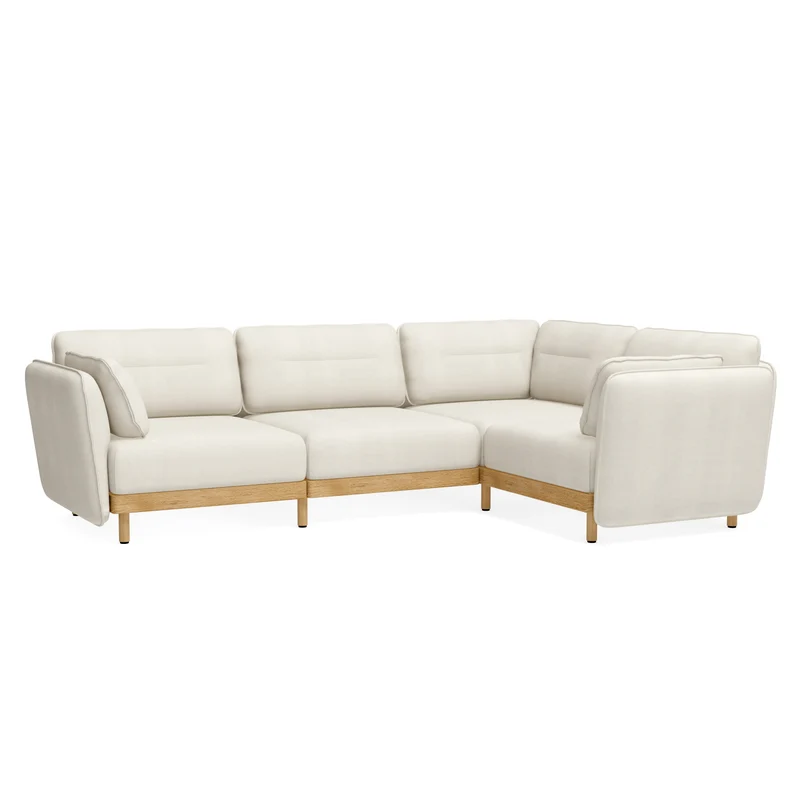 Ecksofa Mio Soft 4-Sitzer Eiche
