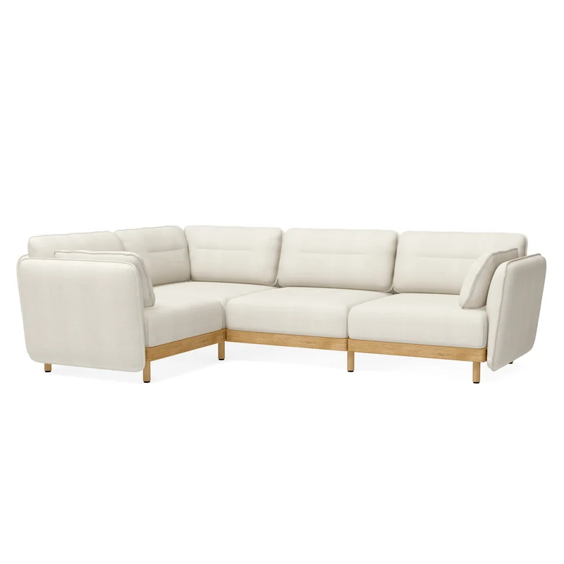 Ecksofa Mio Soft 4-Sitzer Eiche