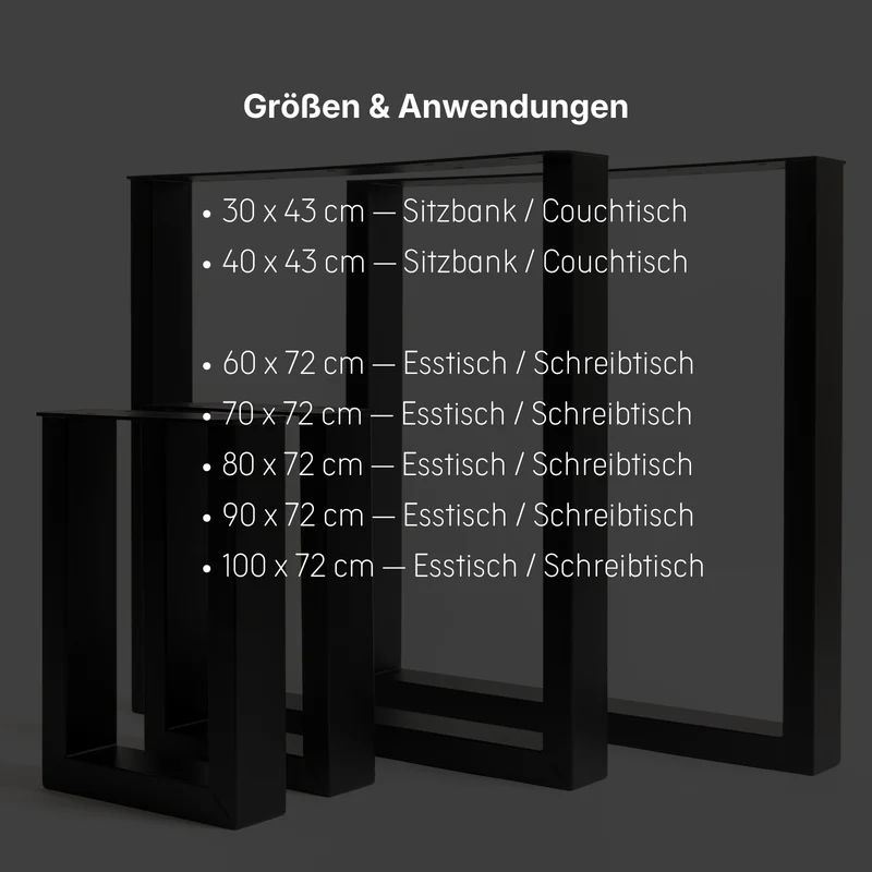 Tischbeine U-Design