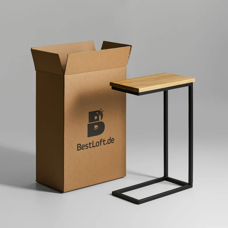 Beistelltisch C Form Holz – Modell San Jose