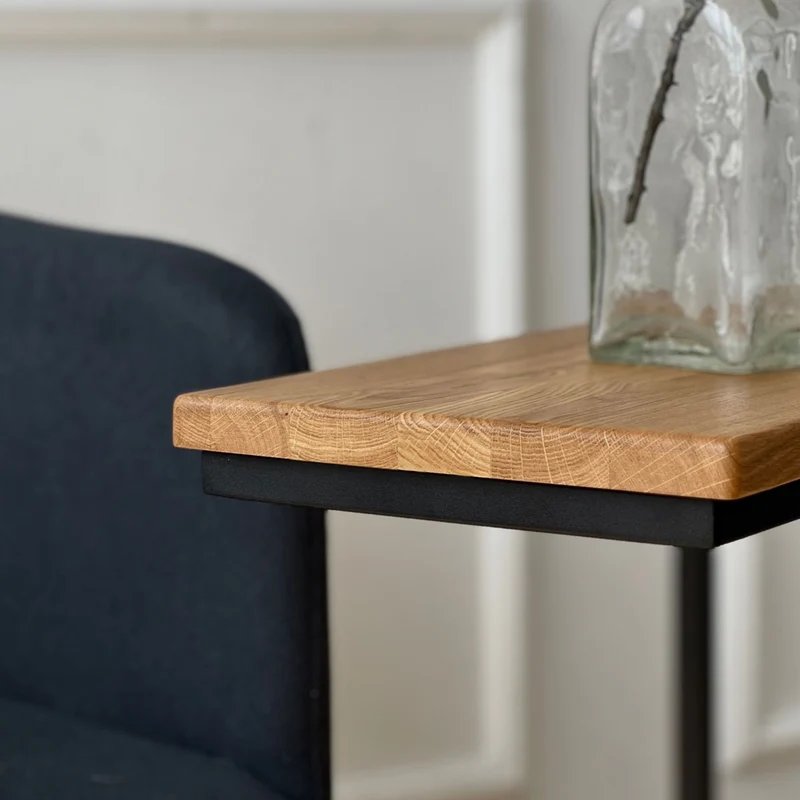 Beistelltisch C Form Holz – Modell San Jose