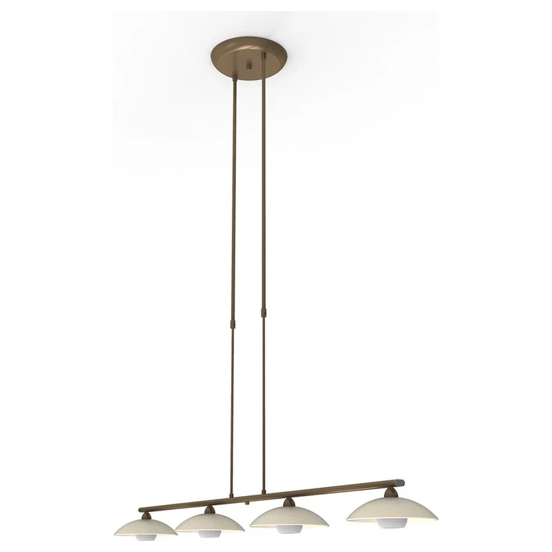 B-Ware Netlighting Pendelleuchte Hängeleuchte Souvereign LED dimmbar bronze 4-flammig