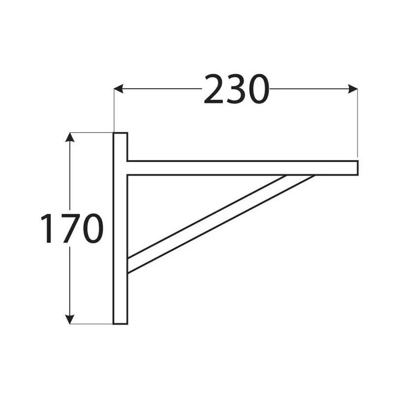 Regalträger Set aus Holz Regalhalter Regalwinkel Wandregal Winkel Konsole 230mm