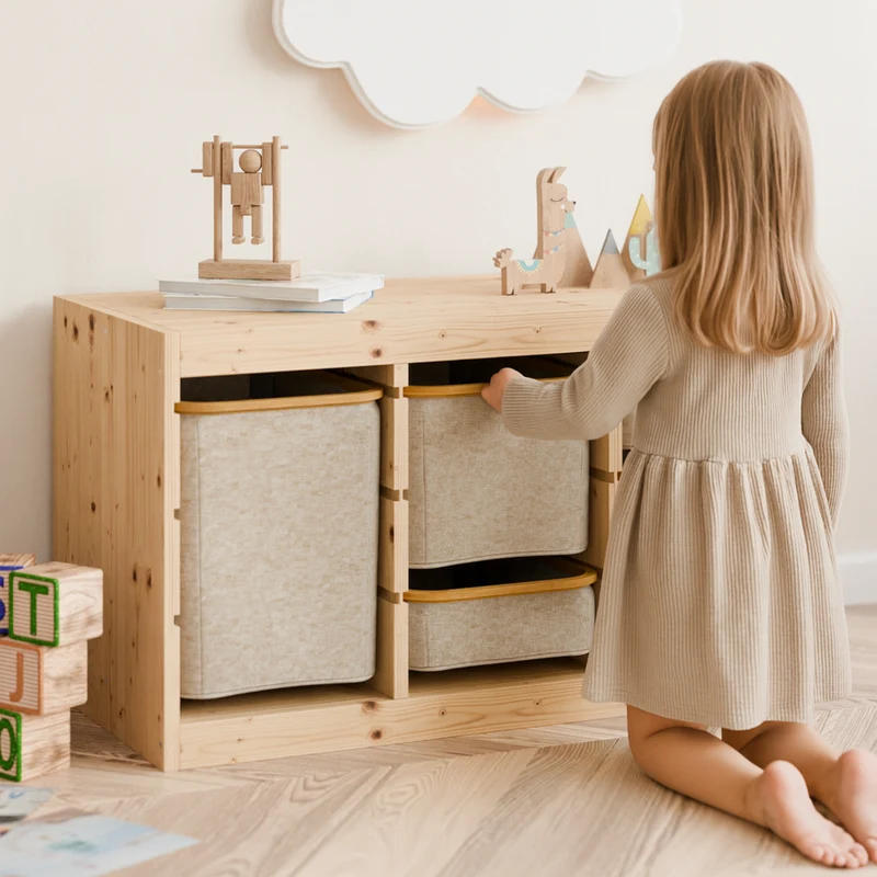Box für IKEA Trofast Regal in Beige - verschiedene Größen